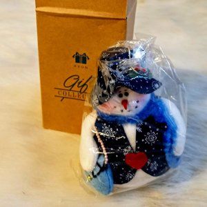Avon 2001 Snowman Ornament In Box NEW